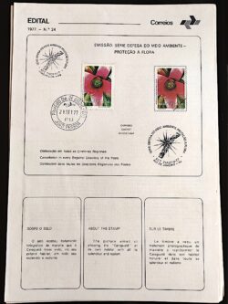 Edital 1977 24 Flora Meio Ambiente Com Selo CPD e CBC João Pessoa