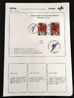 Edital 1977 24 Flora Meio Ambiente Com Selo CPD e CBC SP