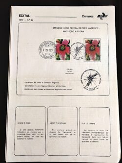 Edital 1977 24 Flora Meio Ambiente Com Selo CPD e CBC Uberaba