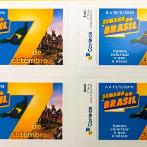 PB 126 Selo Personalizado Básico Semana do Brasil 2019 Quadra