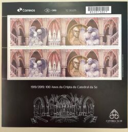 C 3840 Selo 100 Anos da Cripta da Catedral da Se 2019 Igreja Religiao Sao Paulo Folha