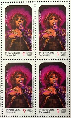 C 3833 Selo Mulheres Brasileiras Elza Soares Música 2019 Quadra