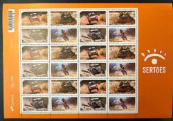 C 3836 Selo Rally dos Sertões Carro Moto Mapa 2019 Folha