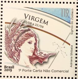 C 3835 Selo Signos do Zodiaco Virgem 2019