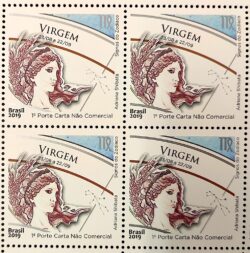 C 3835 Selo Signos do Zodiaco Virgem 2019 Quadra