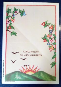 Cod 0085 AEROGRAMA PAZ RENASCE A CADA AMANHECER 1998