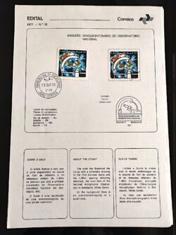 Edital 1977 26 Observatorio Nacional Pesquisa Com Selo CPD e CBC João Pessoa