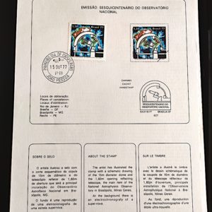 Edital 1977 26 Observatorio Nacional Pesquisa Com Selo CPD e CBC João Pessoa