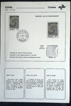 Edital 1977 29 Radioamador Rádio Comunicação Com Selo CPD Ribeirão Preto