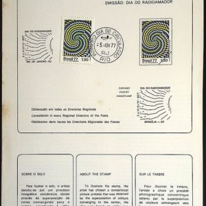 Edital 1977 29 Radioamador Rádio Comunicação Com Selo CPD e CBC RJ