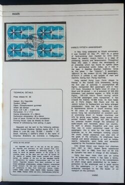 Edital 1977 34 Varig Avião Com Selo Quadra CBC e CPD SP