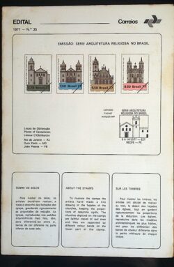 Edital 1977 35 Arquitetura Igreja Religiosa Sem Selo