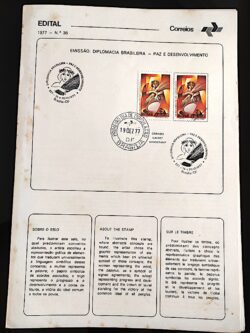 Edital 1977 36 Diplomacia Direito Paz e Desenvolvimento Com Selo CBC e CPD Brasília