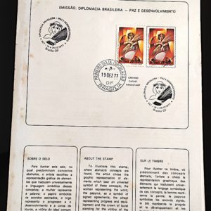Edital 1977 36 Diplomacia Direito Paz e Desenvolvimento Com Selo CBC e CPD Brasília