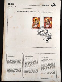 Edital 1977 36 Diplomacia Direito Paz e Desenvolvimento Com Selo CPD Ribeirão Preto
