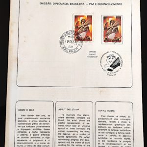 Edital 1977 36 Diplomacia Direito Paz e Desenvolvimento Com Selo CPD SP