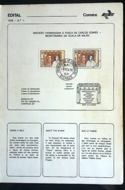 Edital 1978 01 Carlos Gomes Música Com Selo CPD SP