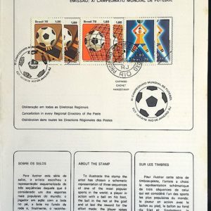 Edital 1978 02 Futebol Copa do Mundo Com Selo CPD e CBC RJ