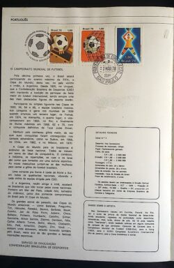 Edital 1978 02 Futebol Copa do Mundo Com Selo Interno CPD e CBC SP
