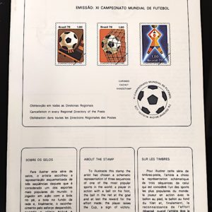 Edital 1978 02 Futebol Copa do Mundo Sem Selo