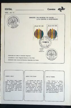 Edital 1978 05 Hipertensao Saúde Com Selo CPD e CBC Ribeirão Preto