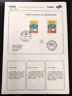 Edital 1978 06 Telecomunicacões Comunicação Com Selo CPD PB