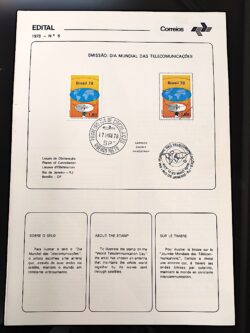Edital 1978 06 Telecomunicações Comunicação Com Selo CPD Ribeirão Preto