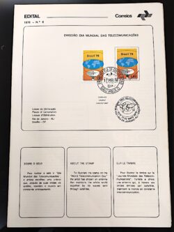 Edital 1978 06 Telecomunicacões Comunicação Com Selo CPD SP