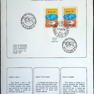 Edital 1978 06 Telecomunicações Comunicação Com Selo CPD e CBC RJ