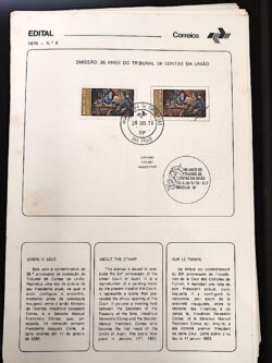 Edital 1978 08 TCU Tribunal de Contas da União Com Selo CPD SP