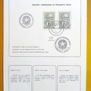 Edital 1978 10 Presidente Geisel Militar Com Selo Cbc E Cpd RJ
