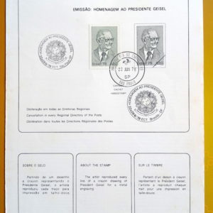 Edital 1978 10 Presidente Geisel Militar Com Selo Cbc E Cpd SP