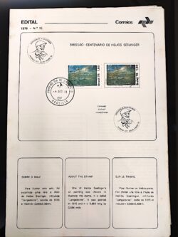 Edital 1978 15 Helios Seelinger Arte Pintura Com Selo CPD e CBC BSB
