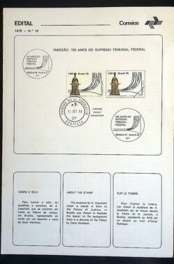Edital 1978 19 STF Direito Constituição Com Selo CPD e CBC DF Brasília
