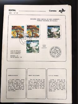 Edital 1978 20 Parque Iguaçu Ipe Cataratas Com Selo CPD SP