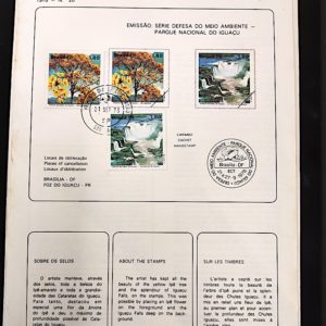 Edital 1978 20 Parque Iguaçu Ipe Cataratas Com Selo CPD SP