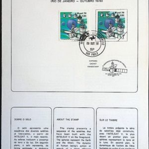 Edital 1978 21 Intelsat Comunicação Satélite Com Selo CPD SP