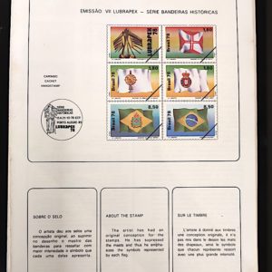 Edital 1978 22 Bandeiras Históricas Com Selo Interno CPD SP
