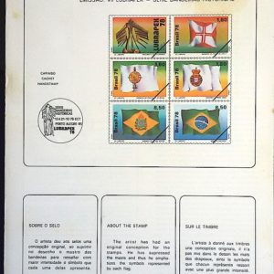 Edital 1978 22 Bandeiras Historicas Com Selo Interno CBC e CPD RS