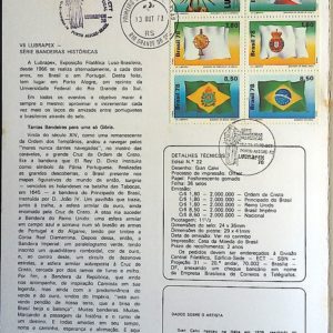 Edital 1978 22 Bandeiras Historicas Com Selo Interno CBC e CPD RS