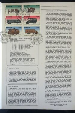 Edital 1978 23 Transportes Postais Trem Caminhão Cavalo Com Selo Interno CBC e CPD SP