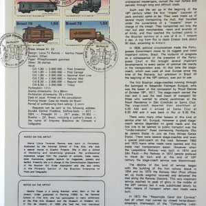 Edital 1978 23 Transportes Postais Trem Caminhão Cavalo Com Selo Interno CBC e CPD SP
