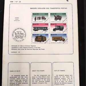 Edital 1978 23 Transportes Postais Trem Caminhão Cavalo Com Selo Interno CPD e CBC SP
