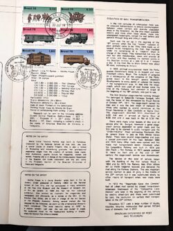 Edital 1978 23 Transportes Postais Trem Caminhão Cavalo Com Selo Interno CPD e CBC SP