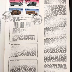 Edital 1978 23 Transportes Postais Trem Caminhão Cavalo Com Selo Interno CPD e CBC SP