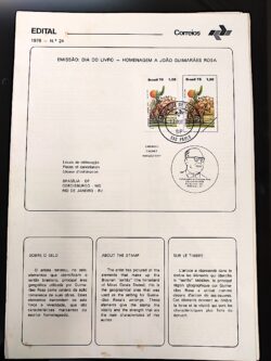 Edital 1978 24 João Guimarães Rosa Literatura Cacto Com Selo CPD SP