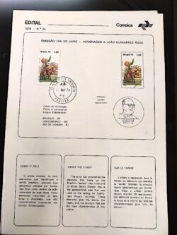 Edital 1978 24 João Guimarães Rosa Literatura Com Selo CPD PB