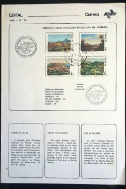 Edital 1978 25 Paisagem Pintura Com Selo CPD RJ