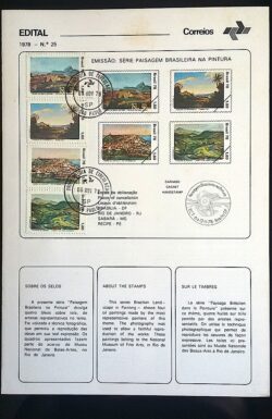 Edital 1978 25 Paisagem Pintura Com Selo CPD SP