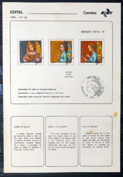 Edital 1978 26 Natal Religiao Com Selo Interno CBC e CPD SP 1